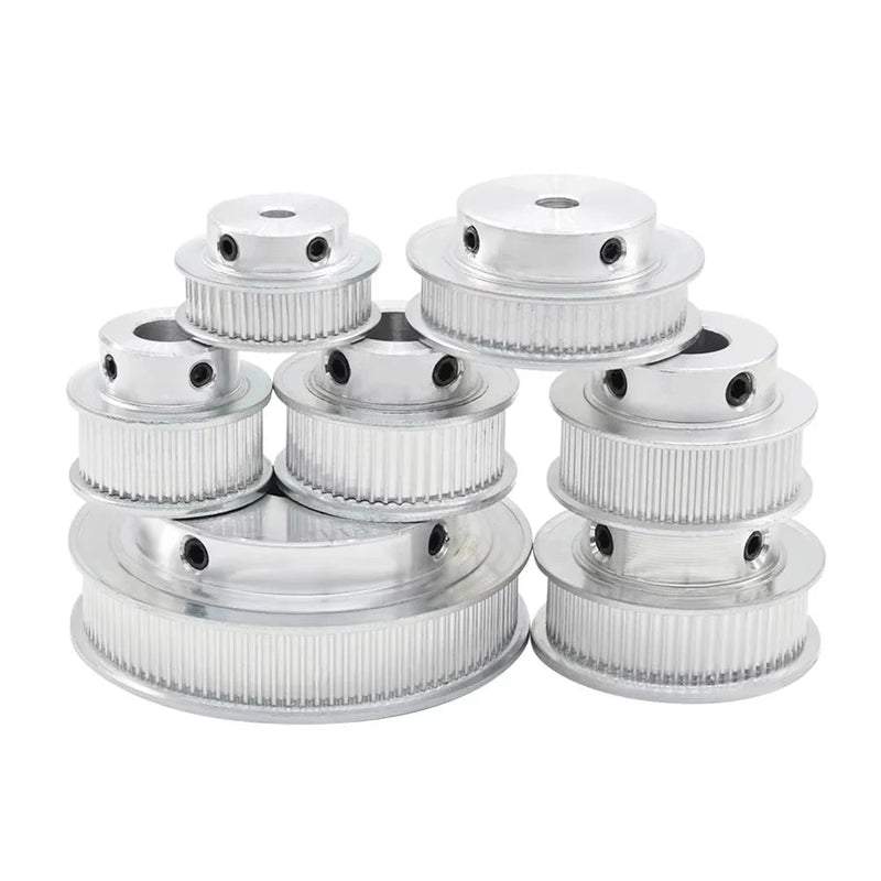 2GT / GT2 Timing Pulley (AF Type) – 60T–66T, Bore 5–25 mm, Aluminum, for 6/10 mm Belts