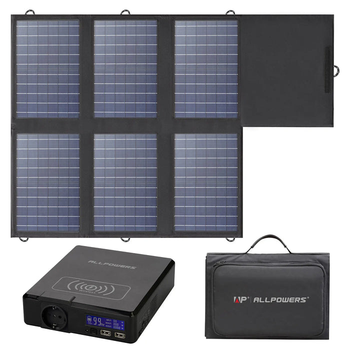 S200 154Wh Portable Power Station (41600mAh 200W) with 18V60W Solar Panel