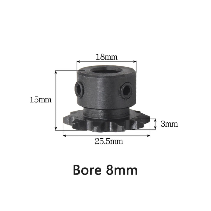 11T 04C Sprocket for Roller Chain - 11 Teeth 45# Steel Gear