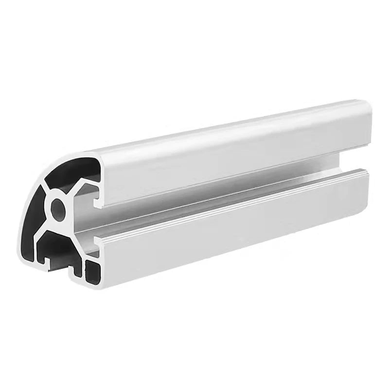 4040R Perfil de aluminio industrial curvo estándar europeo