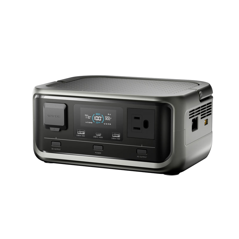 VOLIX P300 Portable Power Station 300W 256Wh LiFePO4 – Solar Generator with 100W USB-C PD & UPS