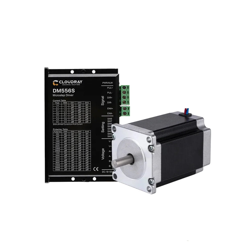 Cloudray NEMA 23 2.2N.m 4.0A Stepper Motor Kit Open Loop DM556S 18–50V