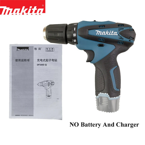Makita Cordless Screwdriver DF330D – Handheld Driver Drill with Two-Speed Adjustment