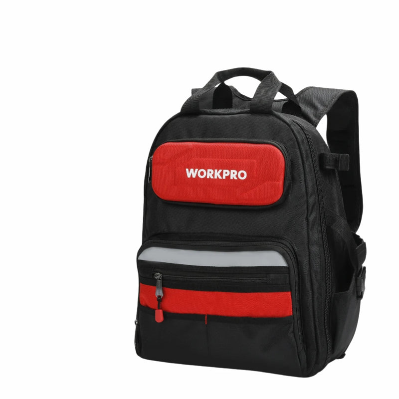 WORKPRO 2021 Nueva bolsa de herramientas Mochila de 17 '' Bolsa organizadora impermeable