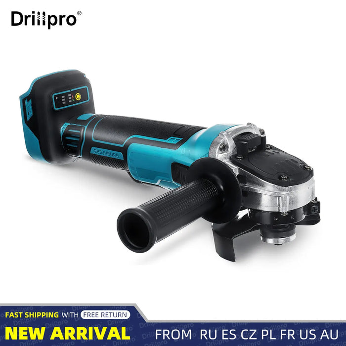 Drillpro Brushless Cordless Angle Grinder – 100/125mm for Makita 18V Battery