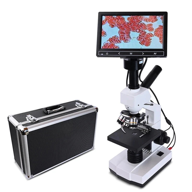 Laboratorio biológico binocular profesional de células sanguíneas 5MP HD Digital 