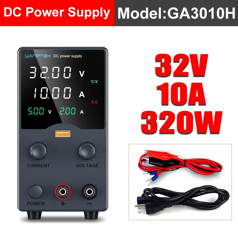 Adjustable DC Bench Power Supply 30V 5A–10A USB Display Lab Voltage Regulator (GA3010H / DPS3010U)