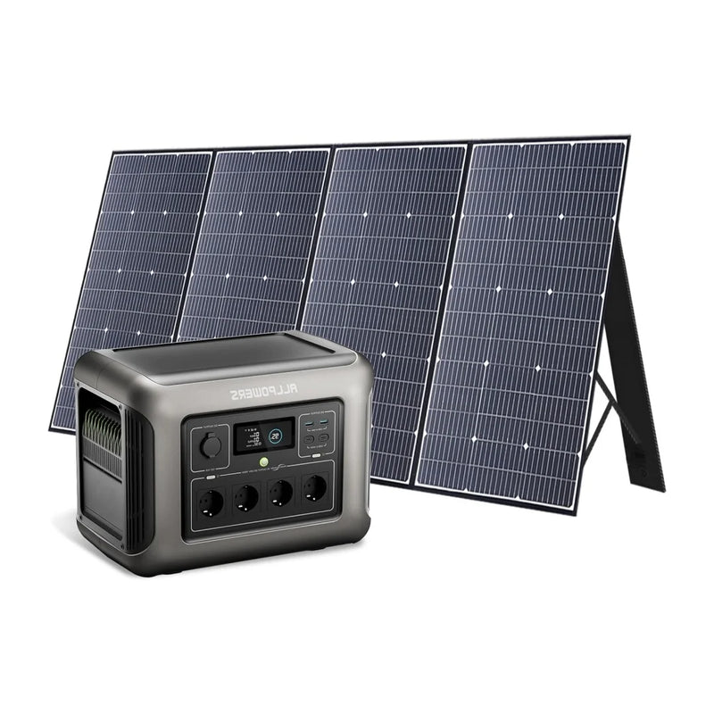 R1500 LITE 1600W Portable Power Station 1056Wh LiFePO4 – 3200W Surge UPS Solar Generator with 650W MPPT