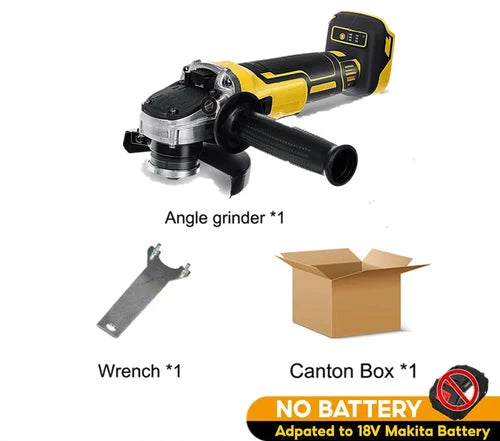 Drillpro para batería Makita de 18V, ángulo inalámbrico sin escobillas de 100/125mm 