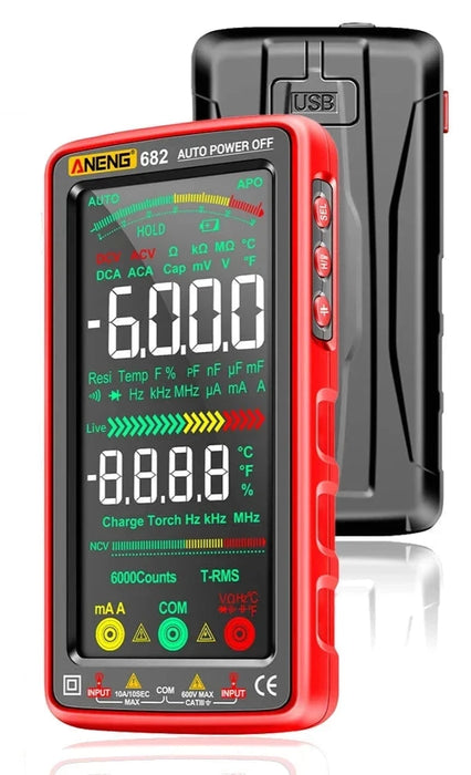 Large Screen Backlight Rechargeable Multimeter