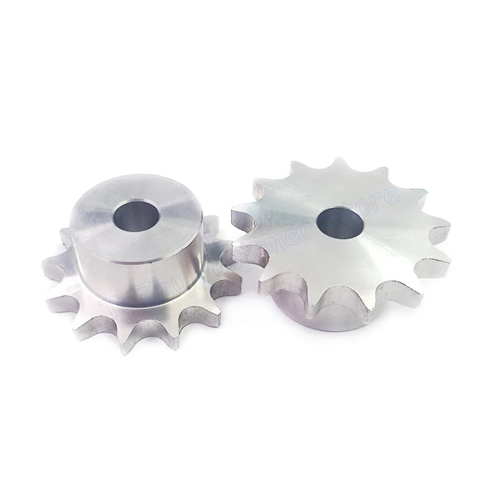 10-25 Tooth 04C Chain Gear - 304 Stainless Steel with Bore Sizes 6mm and 8mm