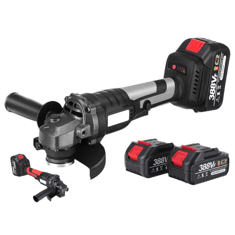 Amoladora angular sin escobillas Drillpro de 125 MM, amoladora inalámbrica 