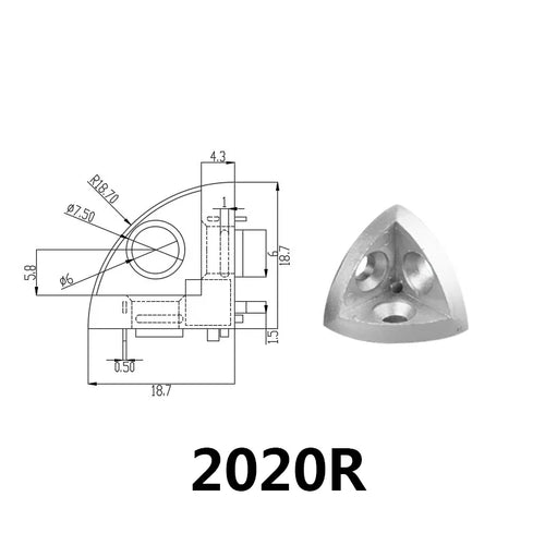 20/30/40/45 Arc Curved Aluminum Profiles – For Robotics, DIY Projects, and Structural Applications