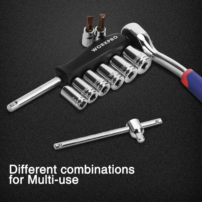 WORKPRO 46-Piece Tool Set – Home &amp; Car Repair Kit