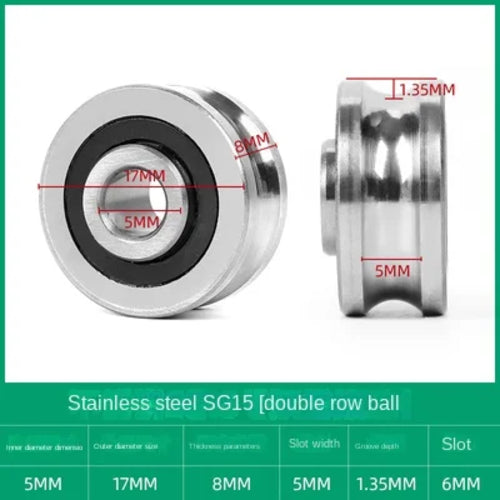 Rillenscheibenlager SG10 SG15 SG20 SG25 SG66+M4 M5 M6 M8 Schraube 