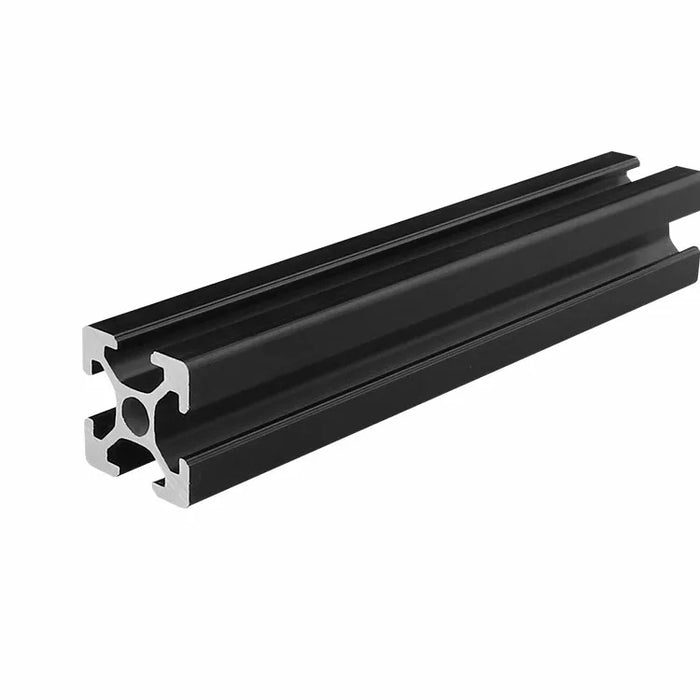 Black Modular Aluminum Profile System – Available in 20x20, 20x20N2, 20x20R, 20x40, 20x60, 30x30, 30x30N2