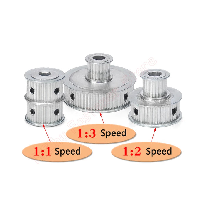 2GT 1:1 20 dientes rueda múltiple polea de distribución ancho de ranura 9mm 20T 