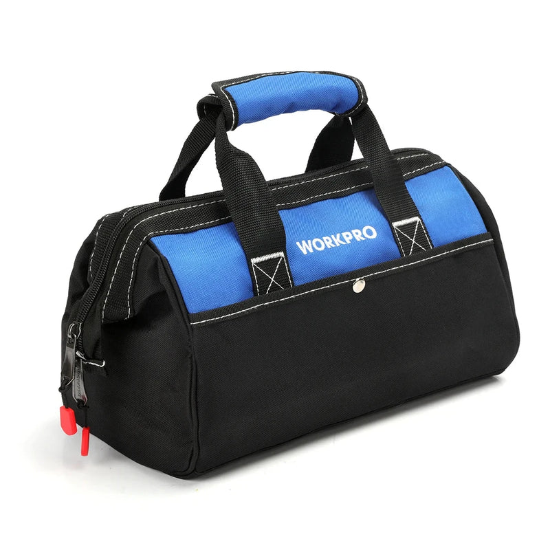 WORKPRO Organizador de bolsa de herramientas de 13 pulgadas con boca ancha impermeable