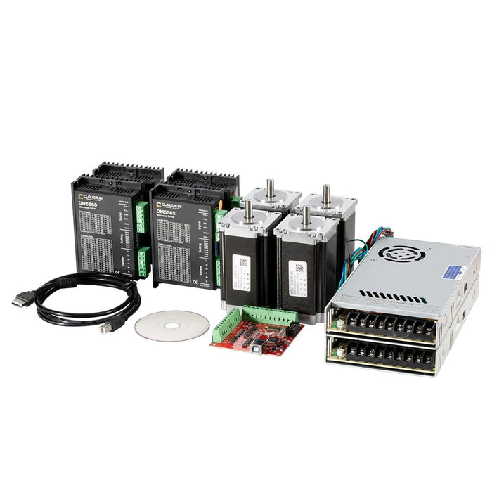 Cloudray 3/4-Achsen-CNC-Kit Nema23 3,0 Nm Schrittmotortreiber USB LPT 