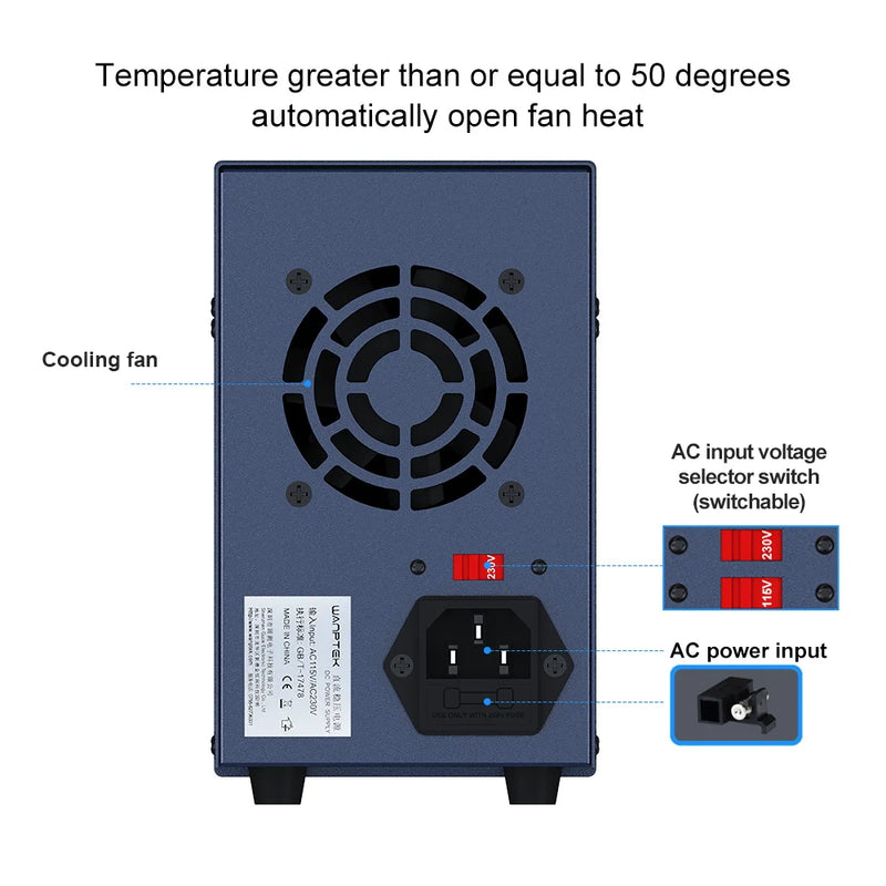 Adjustable DC Bench Power Supply 30V 10A / 60V 5A Digital Lab Voltage Regulator APS3010H