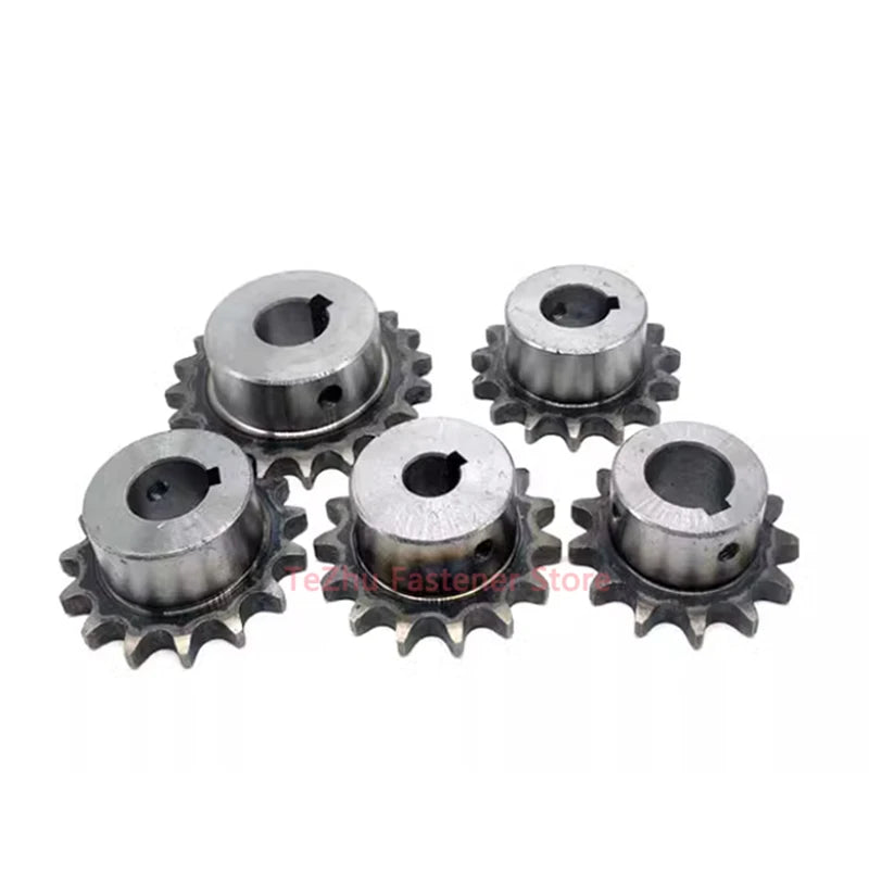 1 rueda dentada de accionamiento Industrial 10T-20T 10A 45# engranaje de cadena de acero 