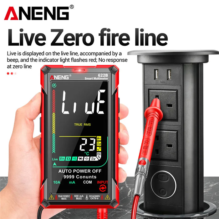 ANENG 622B Digital Smart Multimeter With Laser Lamp Auto Range True