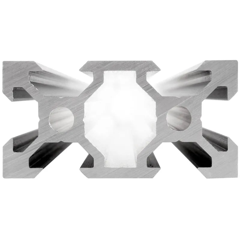 Perfil de aluminio industrial estándar europeo con ranura en V negra 2040