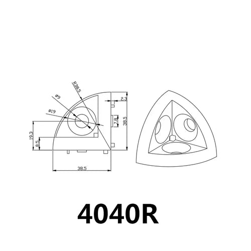 20/30/40/45 Bogen gebogenes Aluminiumprofil 