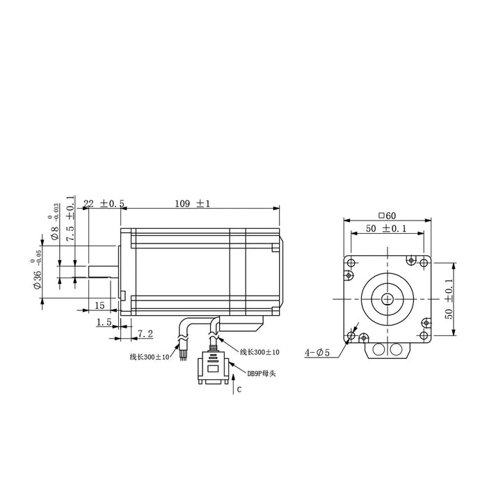 Cloudray Nema 24 Closed Loop Stepper Motor with Encoder – 3.0N.m