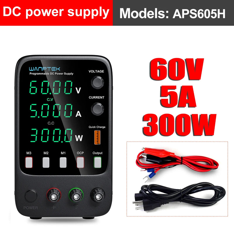 Adjustable DC Bench Power Supply 30V 10A / 60V 5A Digital Lab Voltage Regulator APS3010H