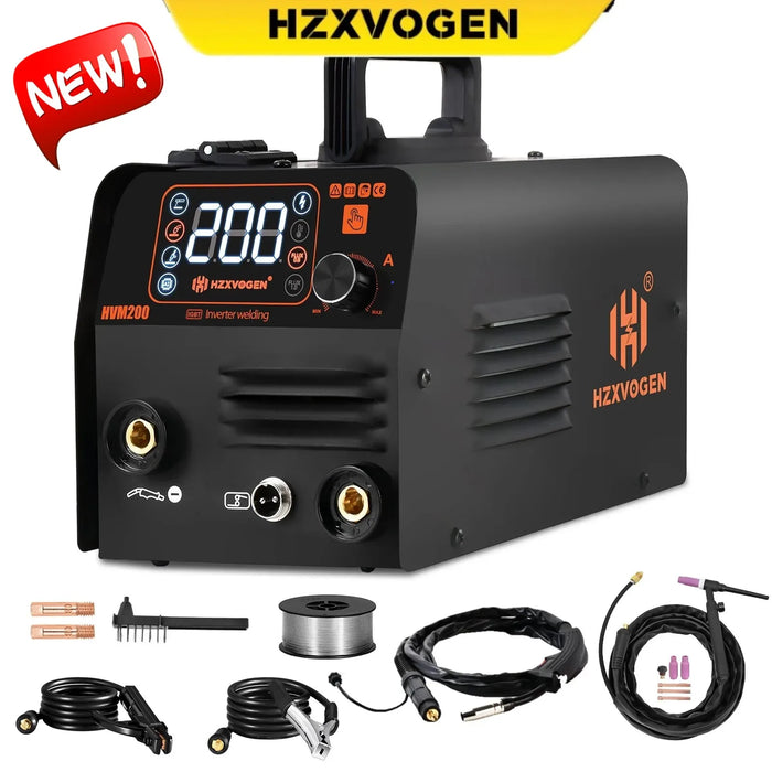 HVM200 MIG/TIG/MMA 3-in-1 Semi-Automatic Welding Machine