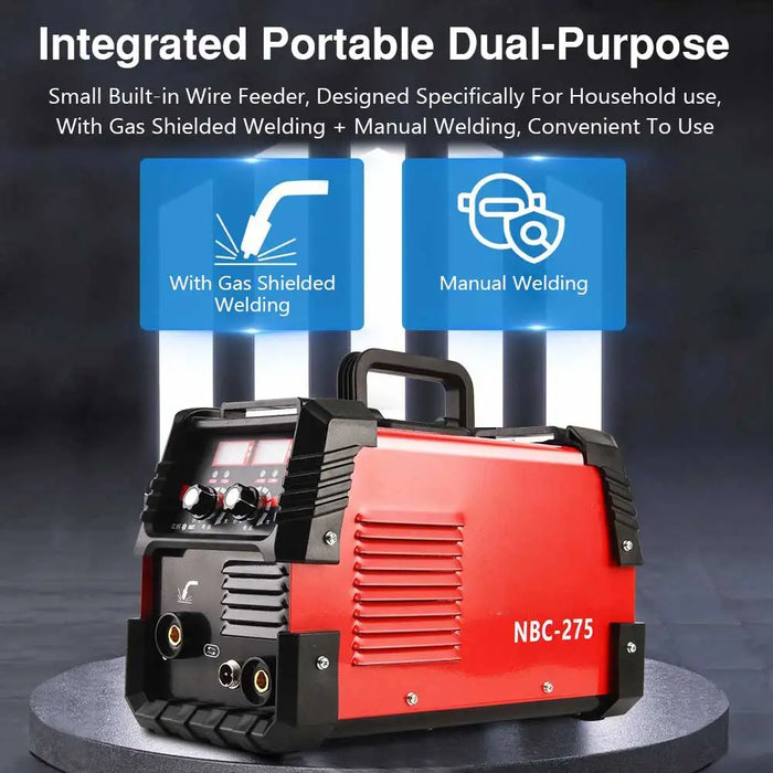 NBC-275 High-Power Dual-Purpose Non-Gas MIG/MMA Welding Machine – 220V