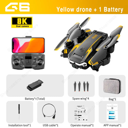 G6Pro Professional 8K Dual Camera Drone with GPS and 5G Obstacle Avoidance