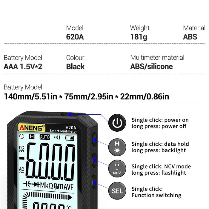 620A Digital Smart Multimeter