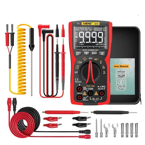 Q10 Digital Multimeter 9999 Counts True RMS Analog Tester