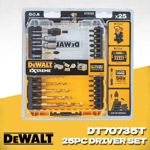 DEWALT DT70735T FLEXTORQ Juego de brocas para taladro inalámbrico, 25 piezas 