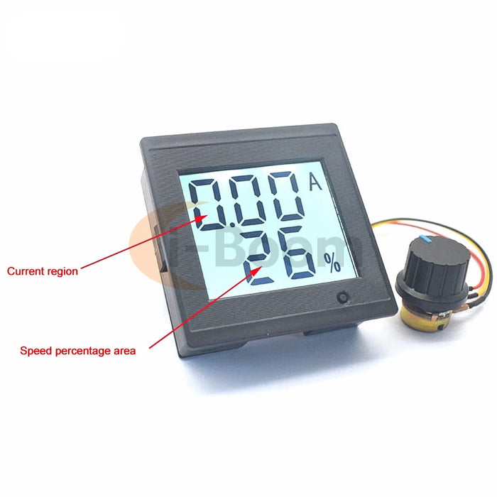 LCD Display DC Motor Speed Controller - Precision Control for Brushed Motors (12-36V)