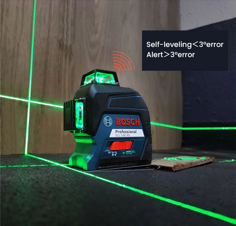 Bosch GLL 3-60 XG 3D Green Laser Level 12 Lines 3 × 360°