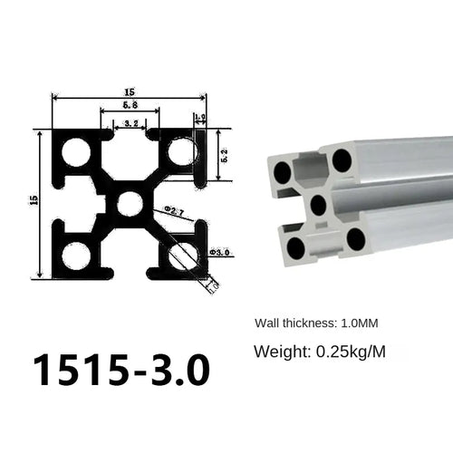 1515 1030 perfiles de aluminio industriales estándar europeo 