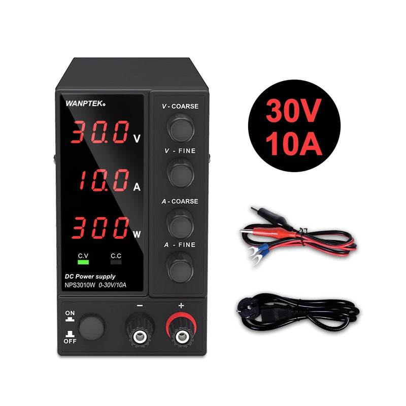 Adjustable DC Bench Power Supply 30V–160V Encoder & Memory Control Lab Voltage Regulator (APS / WPS / NPS Series)