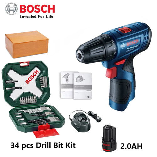 Destornillador inalámbrico Bosch de 12 V GSR120-LI Taladro atornillador eléctrico 
