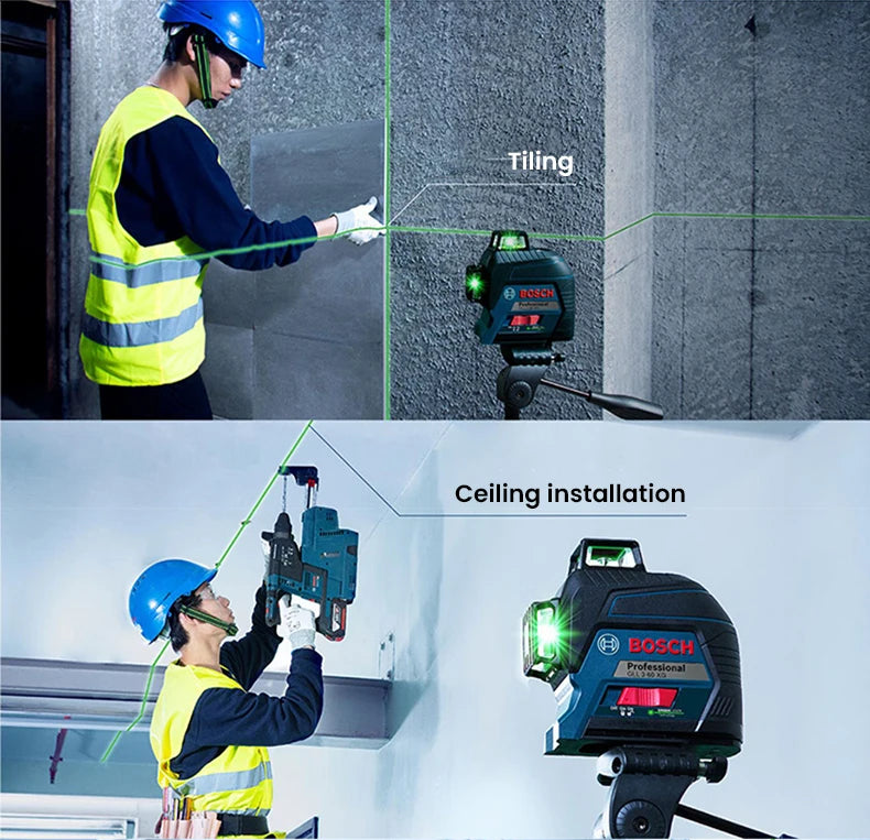 Bosch GLL 3-60 XG 3D Green Laser Level 12 Lines 3 × 360°