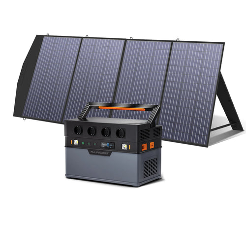 ALLPOWERS Generador de energía de 1500 W Respaldo de batería solar de 1092 Wh con 200 W 