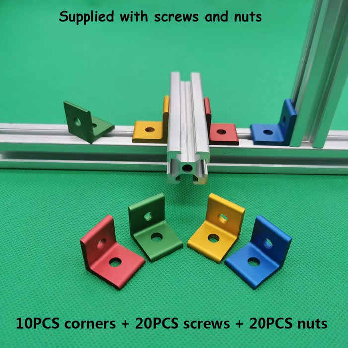 20x20 Vertical Right-Angle Corner Fixing Parts – 10PCS Set