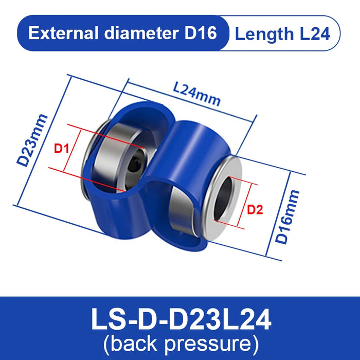 LS D D23L24 8-Point Encoder Coupling – Double Loop Coupler