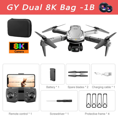 V88 Drone 8K Professional HD Aerial Dual-Camera Omnidirectional