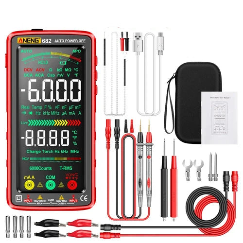 Large Screen Backlight Rechargeable Multimeter