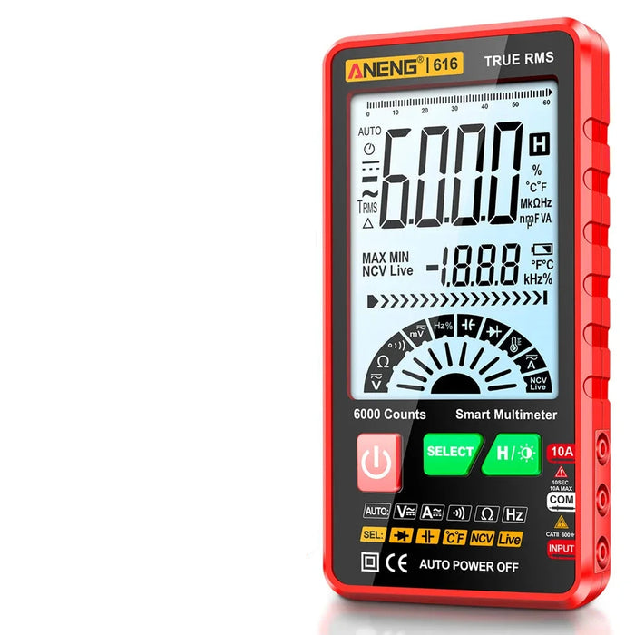 Digital Multimeter - 6000 Counts Ultra-Thin Intelligent AC/DC Multimeter