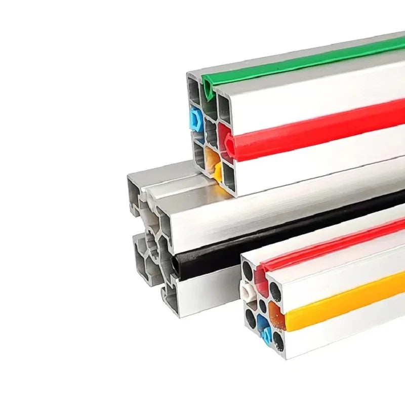 Ranura para tira adhesiva suave de 6/8/10 mm, ranura para tira de sellado de bordes para perfiles de aluminio