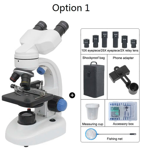 2000X Biological Microscope with Digital Camera and Wide-Field Eyepieces